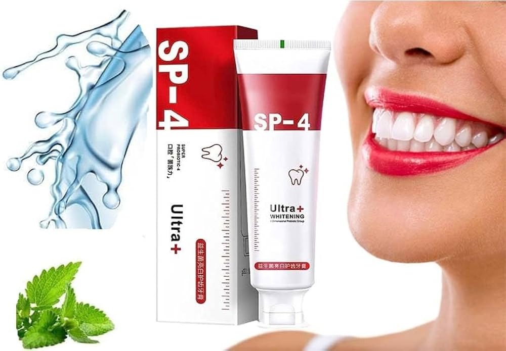 Yayashi SP 4 Ultra Whitening Toothpaste – Strong Stain Removal & Fresh Breath Daily Oral Care (120g)